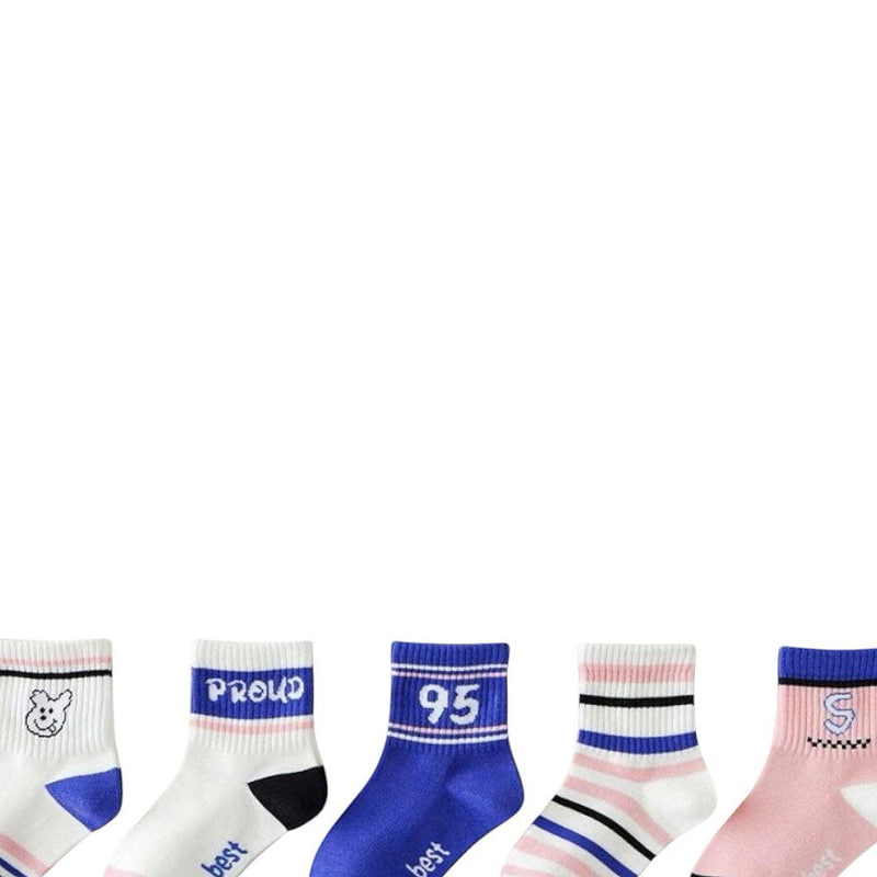 Dudie - Korean Children Fashion - #discoveringself - Frode Socks (sete of 5) - 3