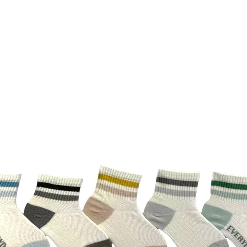 Dudie - Korean Children Fashion - #fashionkids - Able Socks (set of 5) - 2