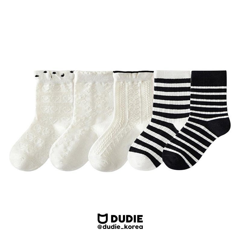 Dudie - Korean Children Fashion - #fashionkids - From Socks (set of 5)