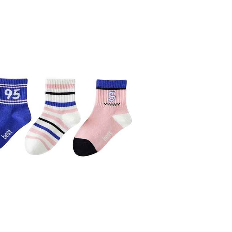 Dudie - Korean Children Fashion - #discoveringself - Frode Socks (sete of 5) - 4