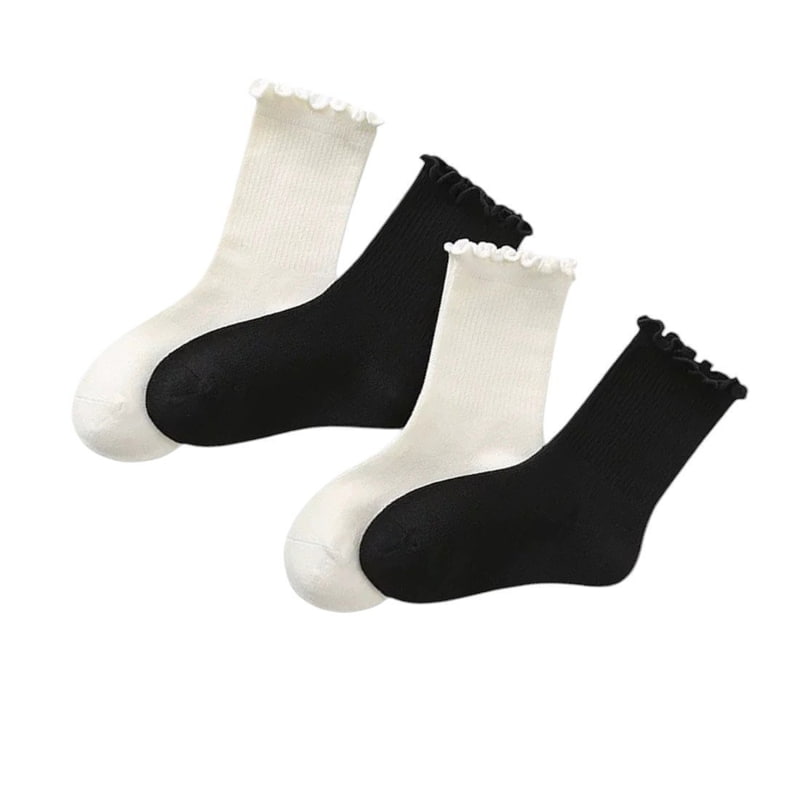 Dudie - Korean Children Fashion - #kidsshorts - Wave Socks Set (set of 3) - 2