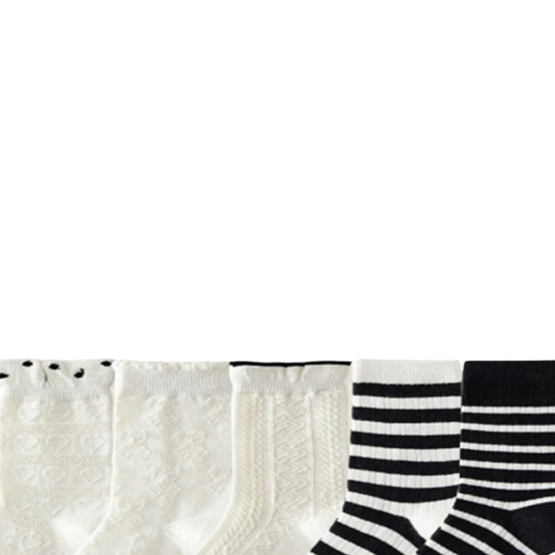Dudie - Korean Children Fashion - #kidsstore - From Socks (set of 5) - 3