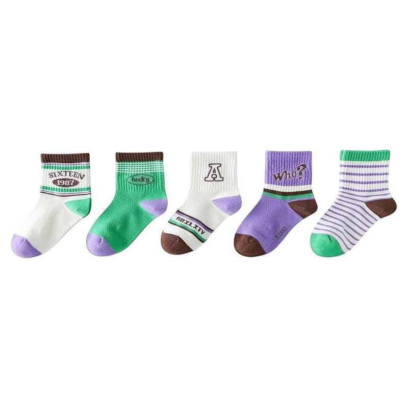 Dudie - Korean Children Fashion - #kidsstore - Woo Socks (set of 5) - 9