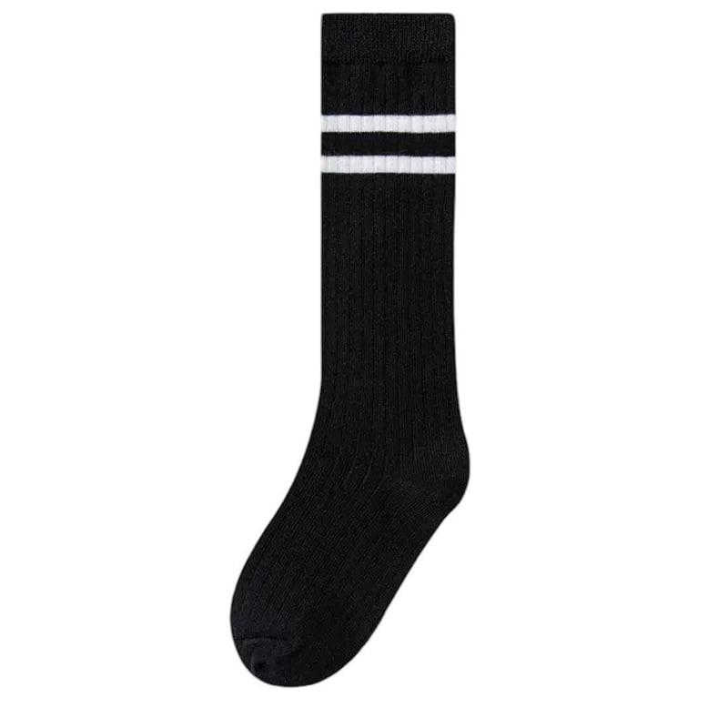 Dudie - Korean Children Fashion - #kidzfashiontrend - Two-line Knee Socks (set of 2) - 2