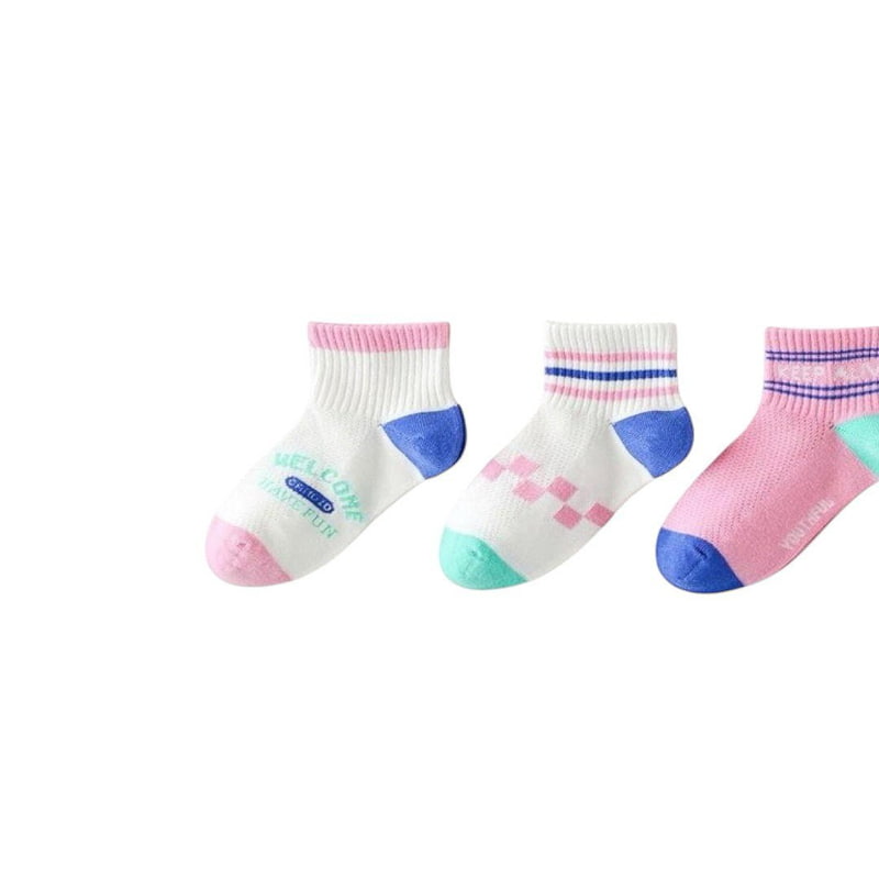 Dudie - Korean Children Fashion - #littlefashionista - Doke Socks (set of 5) - 5