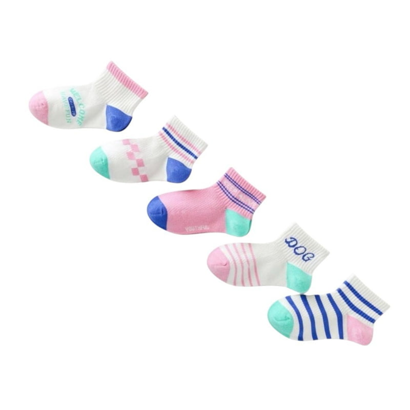 Dudie - Korean Children Fashion - #magicofchildhood - Doke Socks (set of 5) - 6