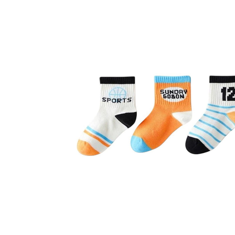 Dudie - Korean Children Fashion - #magicofchildhood - Gogo Socks (set of 5) - 5