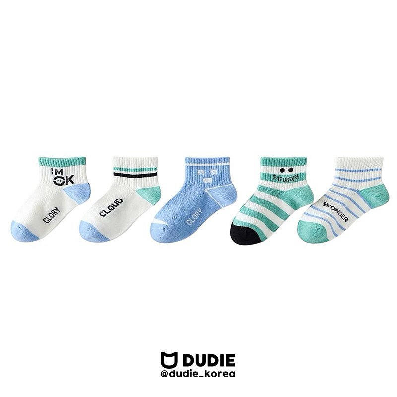 Dudie - Korean Children Fashion - #magicofchildhood - Wonder Socks (set of 5)