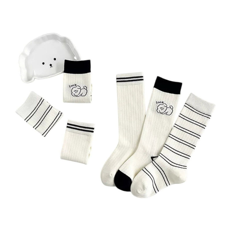 Dudie - Korean Children Fashion - #littlefashionista - Dog 3-piece Set - 4