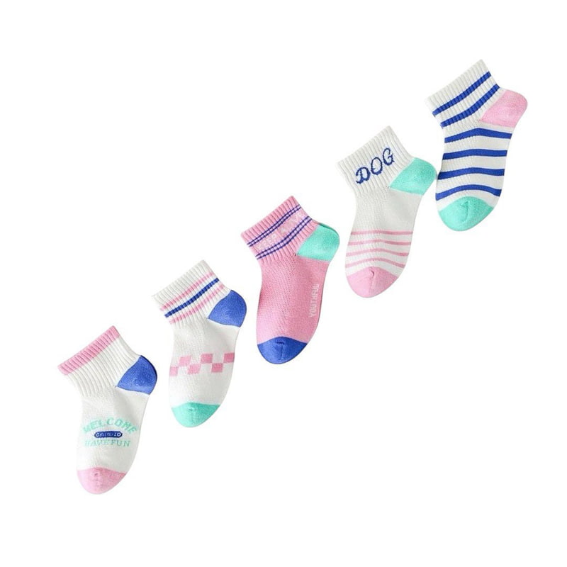 Dudie - Korean Children Fashion - #minifashionista - Doke Socks (set of 5) - 7