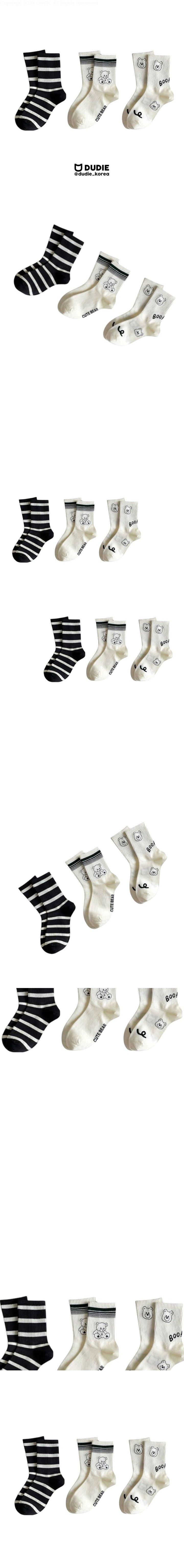 Dudie - Korean Children Fashion - #minifashionista - Teddy Set (set of 3)