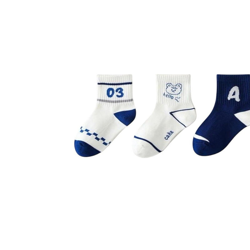 Dudie - Korean Children Fashion - #minifashionista - Allet Socks (set of 5) - 4