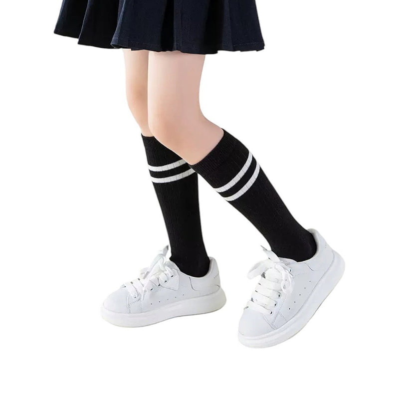 Dudie - Korean Children Fashion - #stylishchildhood - Two-line Knee Socks (set of 2) - 10