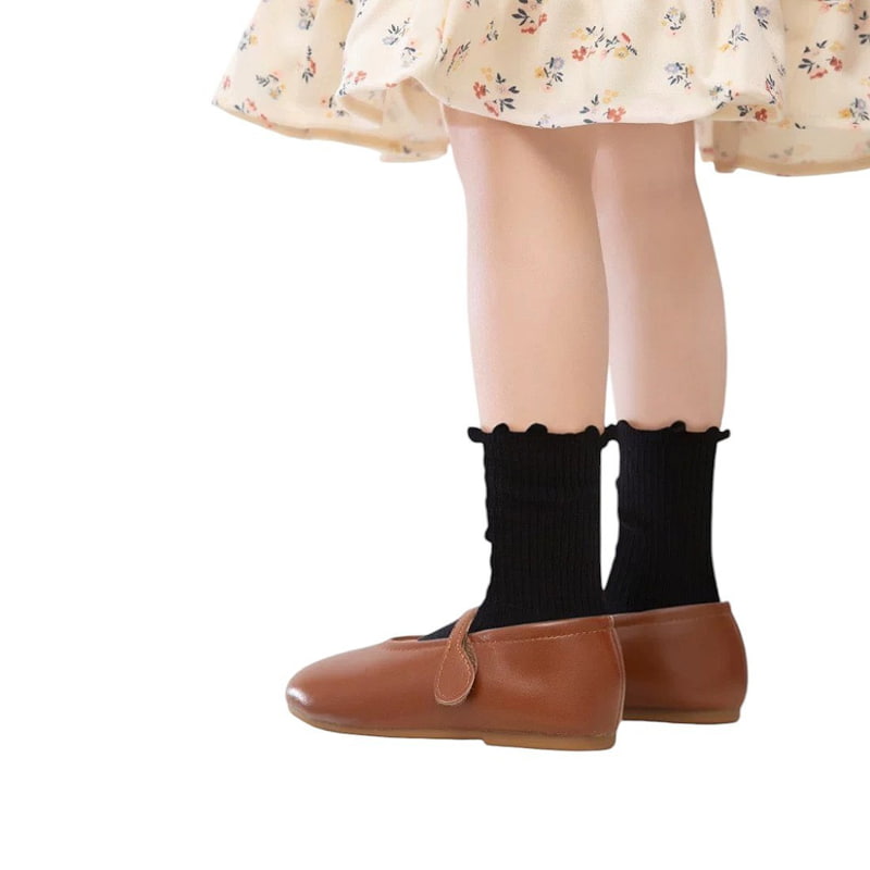 Dudie - Korean Children Fashion - #todddlerfashion - Wave Socks Set (set of 3) - 10