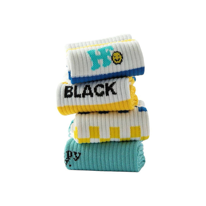 Dudie - Korean Children Fashion - #todddlerfashion - High Black Set (set of 5) - 5