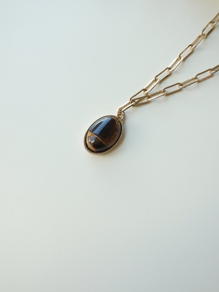 Eeiitt - Korean Women Fashion - #momslook - Botte Stone Necklace - 6
