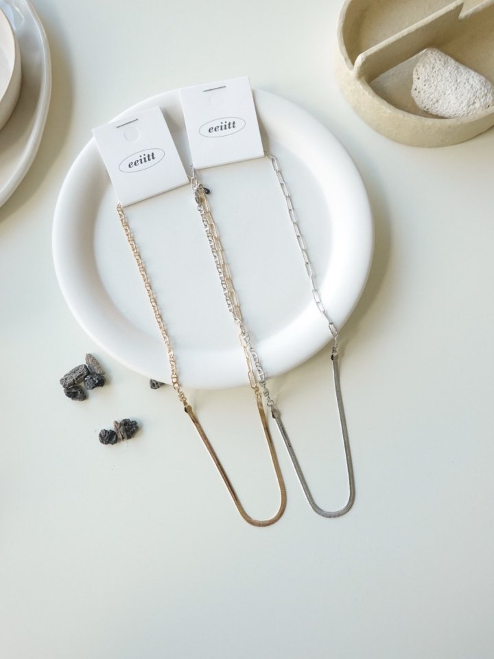 Eeiitt - Korean Women Fashion - #momslook - Uno Snake Necklace - 10