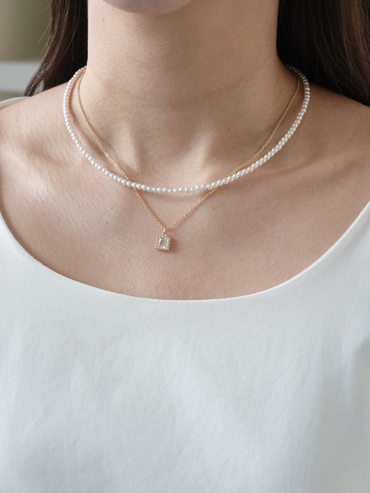Eeiitt - Korean Women Fashion - #momslook - Stephanus Layered Pearl Necklace - 2