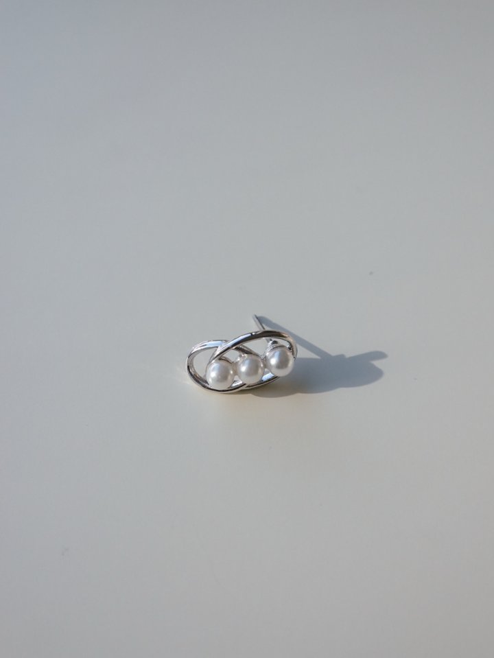 Eeiitt - Korean Women Fashion - #womensfashion - Bay Triple Pearl Earring - 4