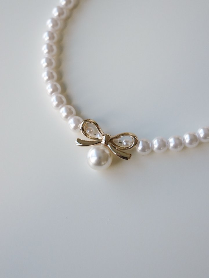 Eeiitt - Korean Women Fashion - #momslook - Elysian Ribbon Necklace - 5