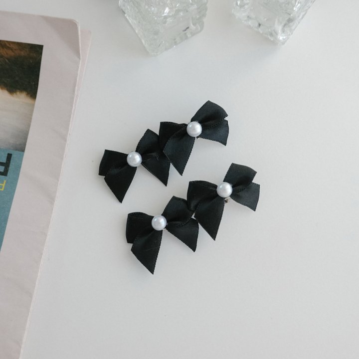 Eeiitt - Korean Women Fashion - #thelittlethings - Pretty Double Ribbon Hairpin - 4