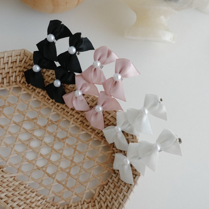 Eeiitt - Korean Women Fashion - #momslook - Pretty Double Ribbon Hairpin - 8
