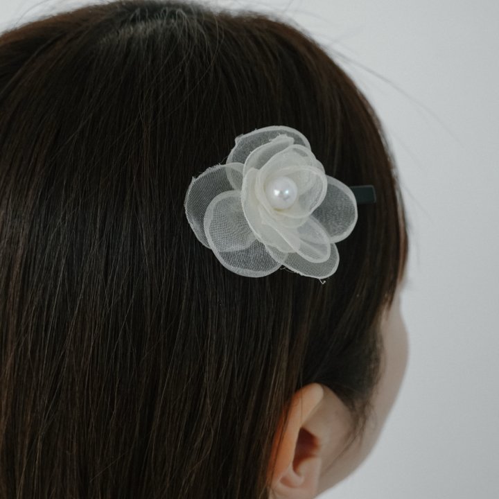 Eeiitt - Korean Women Fashion - #momslook - See Through Flower Hairpin - 6