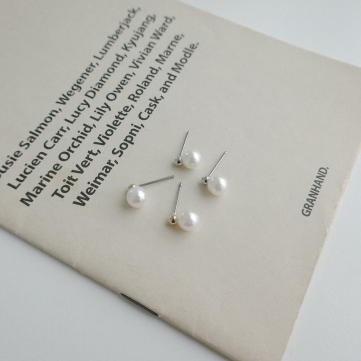 Eeiitt - Korean Women Fashion - #momslook - Moring Pearl Earring - 3