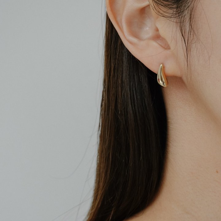 Eeiitt - Korean Women Fashion - #momslook - Minime Water Drop Earring
