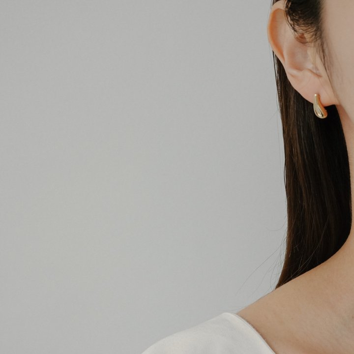 Eeiitt - Korean Women Fashion - #momslook - Minime Water Drop Earring - 7