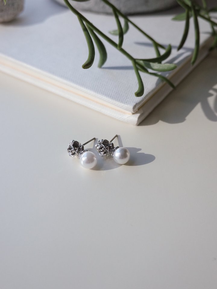 Eeiitt - Korean Women Fashion - #momslook - Rose Me Pearl Earring - 3