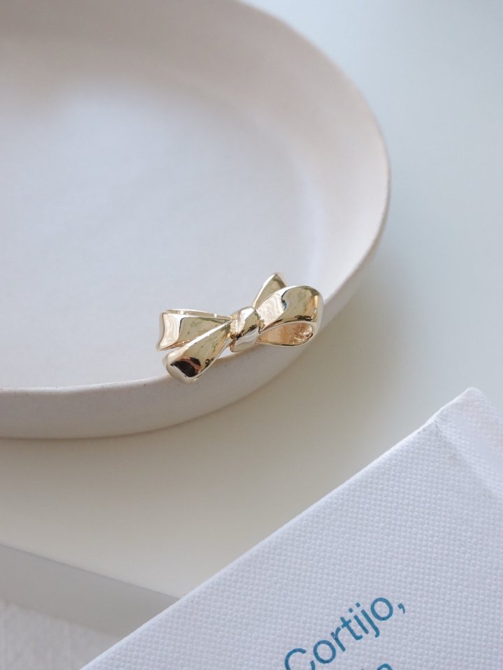 Eeiitt - Korean Women Fashion - #vintagekidsstyle - Lala Ribbon Ring - 4