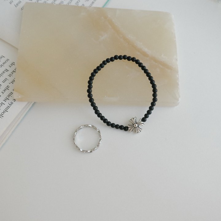 Eeiitt - Korean Women Fashion - #pursuepretty - Credit Ring Bracelet Set - 3
