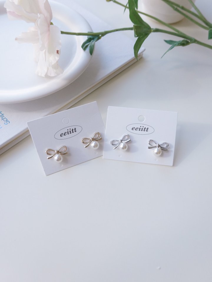 Eeiitt - Korean Women Fashion - #restrostyle - Elysian Ribbon Earring - 9