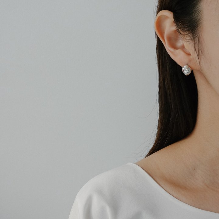 Eeiitt - Korean Women Fashion - #restrostyle - Heart Pearl Earring - 3