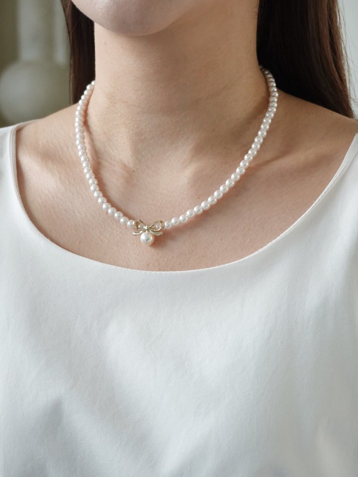 Eeiitt - Korean Women Fashion - #romanticstyle - Elysian Ribbon Necklace - 11