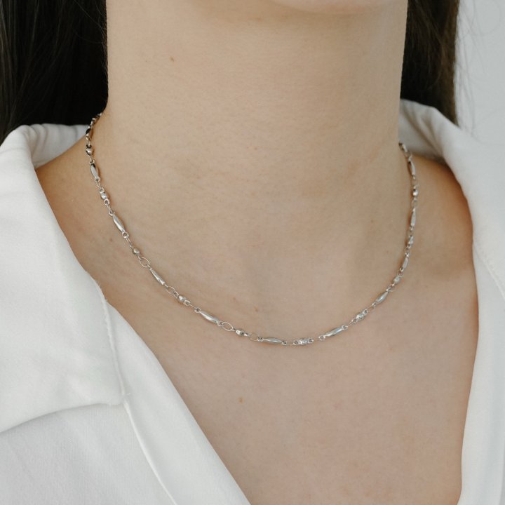 Eeiitt - Korean Women Fashion - #romanticstyle - Tritiny Surgical Necklace