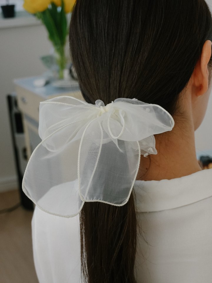 Eeiitt - Korean Women Fashion - #shopsmall - Salon Big Ribbon Hair Chuchu - 7