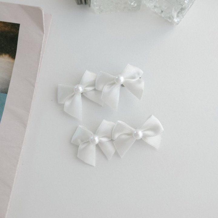 Eeiitt - Korean Women Fashion - #thatsdarling - Pretty Double Ribbon Hairpin - 2