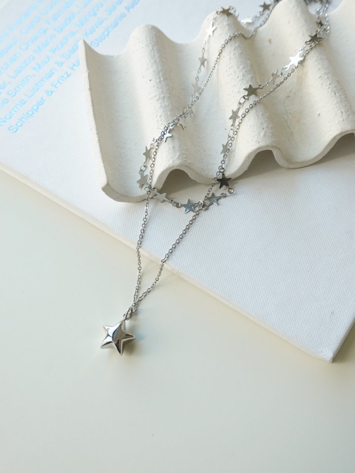 Eeiitt - Korean Women Fashion - #thatsdarling - Star Born Necklace