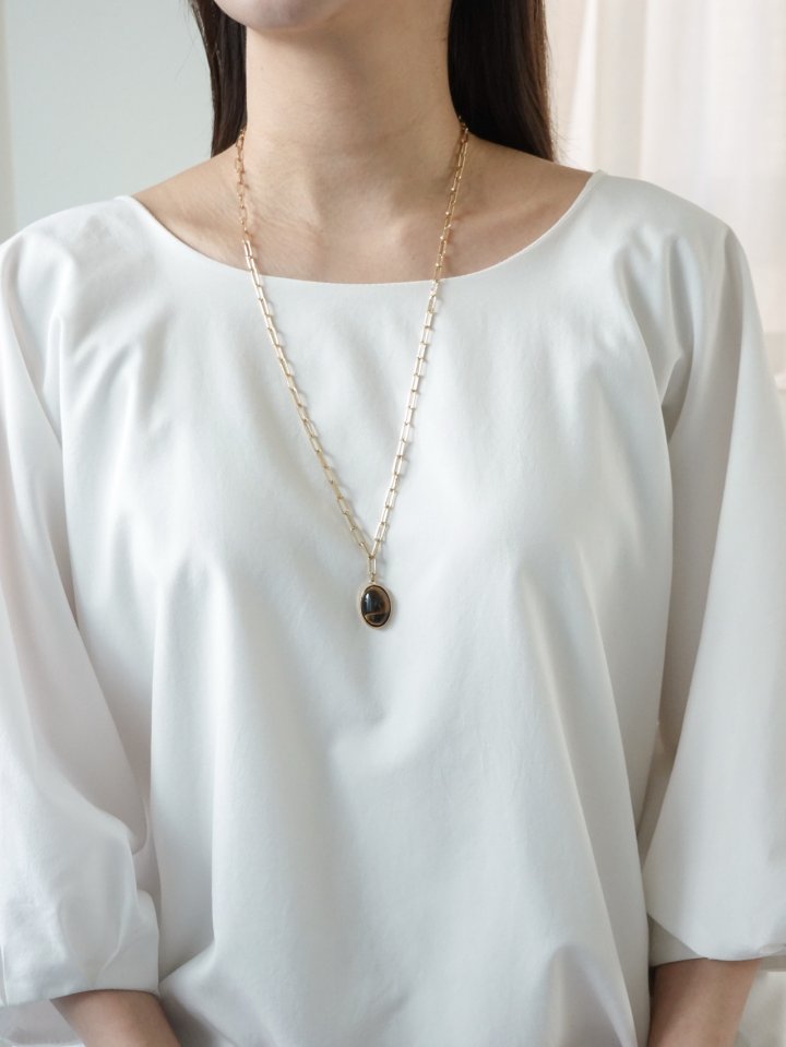 Eeiitt - Korean Women Fashion - #thelittlethings - Botte Stone Necklace