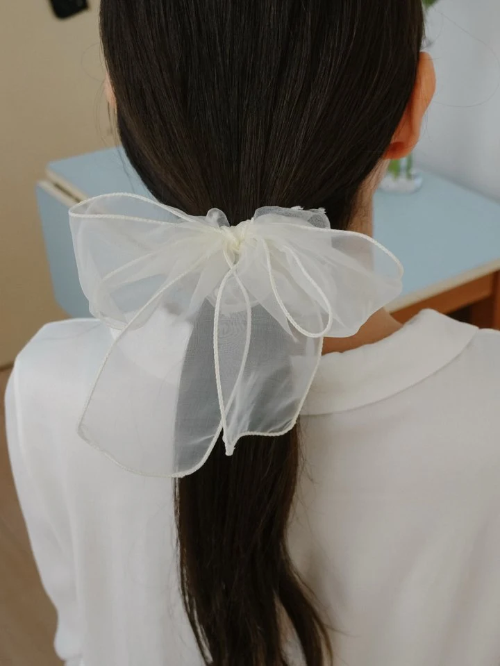 Eeiitt - Korean Women Fashion - #vintageinspired - Salon Big Ribbon Hair Chuchu - 2