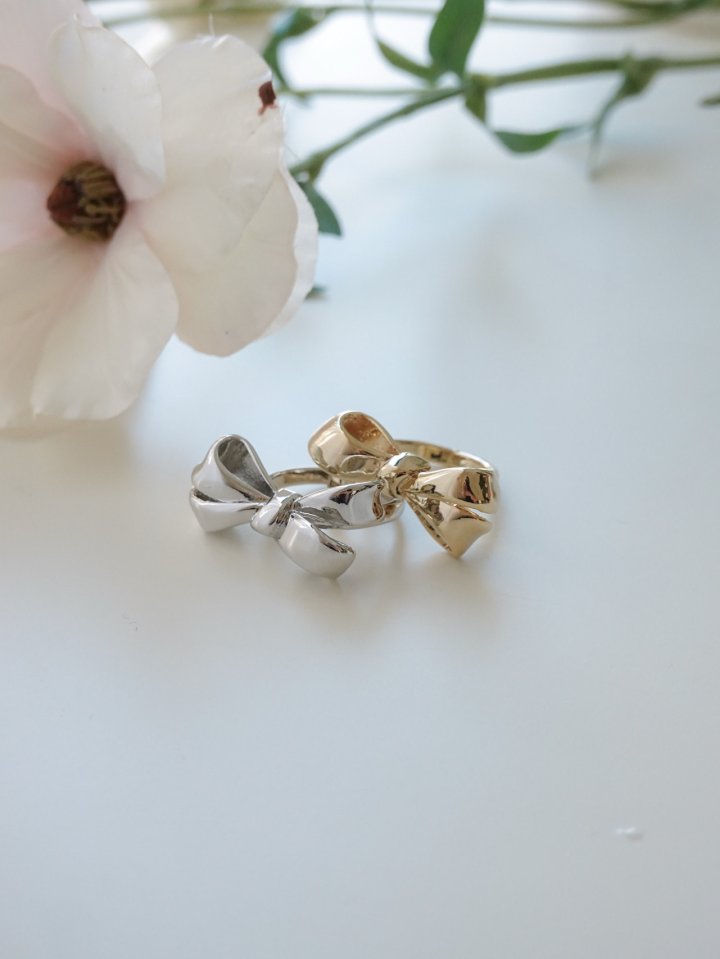 Eeiitt - Korean Women Fashion - #vintagekidsstyle - Lala Ribbon Ring - 3