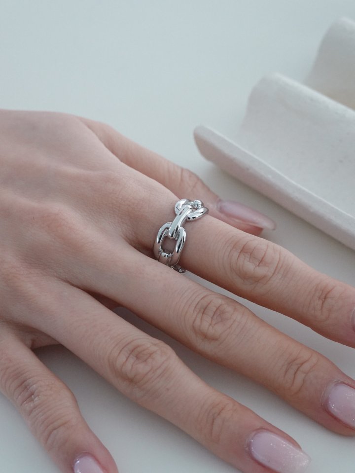 Eeiitt - Korean Women Fashion - #vintagekidsstyle - Remember Chain Ring - 2