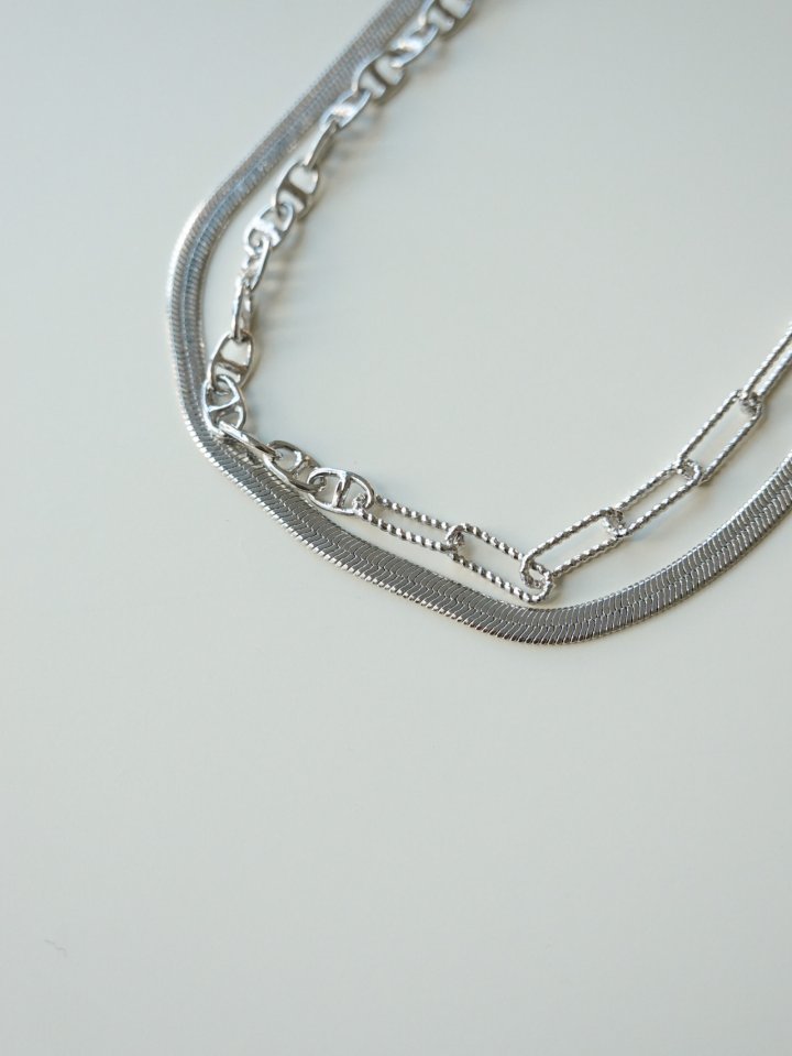Eeiitt - Korean Women Fashion - #womensfashion - Uno Layered Snake Bracelet - 6