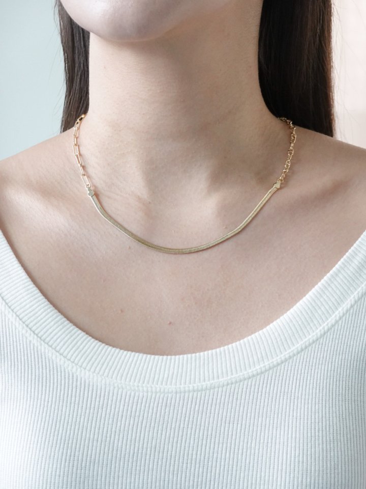 Eeiitt - Korean Women Fashion - #womensfashion - Uno Snake Necklace