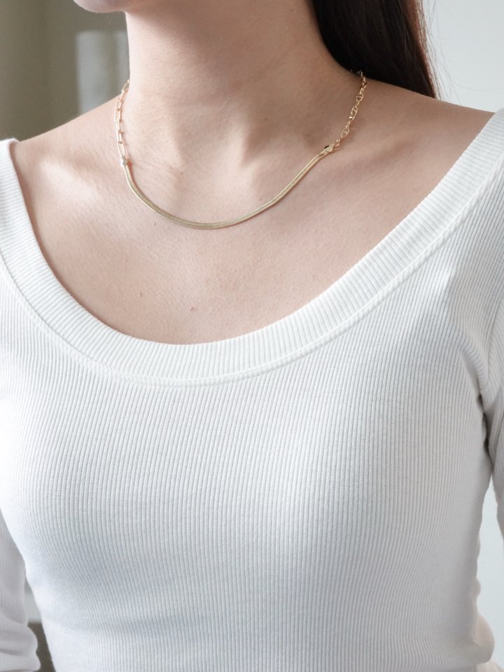 Eeiitt - Korean Women Fashion - #womensfashion - Uno Snake Necklace - 11