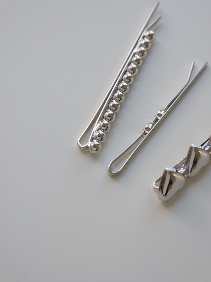 Eeiitt - Korean Women Fashion - #momslook - Layered Heart Hairpin Set - 4