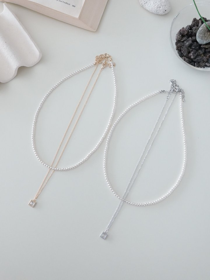 Eeiitt - Korean Women Fashion - #womensfashion - Stephanus Layered Pearl Necklace