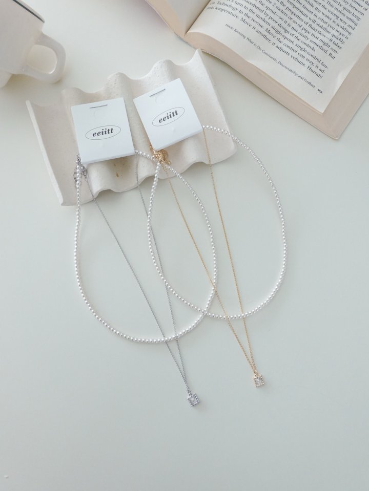 Eeiitt - Korean Women Fashion - #womensfashion - Stephanus Layered Pearl Necklace - 11